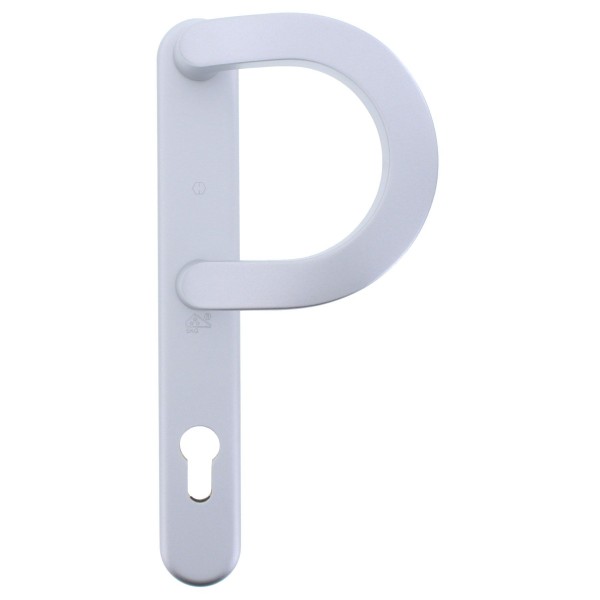 HOPPE Schmalschild-Schutz-Halb-Garnitur "LUXEMBURG" Stoßgriffschmaschild 513G/3358 2512641