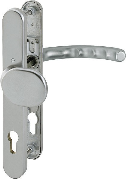 HOPPE Profiltür Wechselgarnitur ES1 Luxembourg F9 Aluminium stahl 92 mm PZ