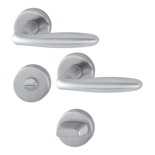 Hoppe Badgarnitur Verona SK/OL F69 Edelstahl matt E1800Z/42K/42KS RF