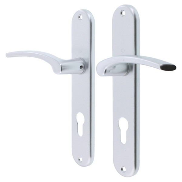 HOPPE Tür Zimmertürgarnitur Langschild Garnitur 1171/3022P Profilzylinder Aluminium Serie Ibiza 3802463