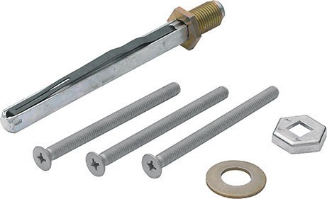 HOPPE Befestigungs Set M6 TS 92 - 97 für Schutzbeschläge außen Knopf