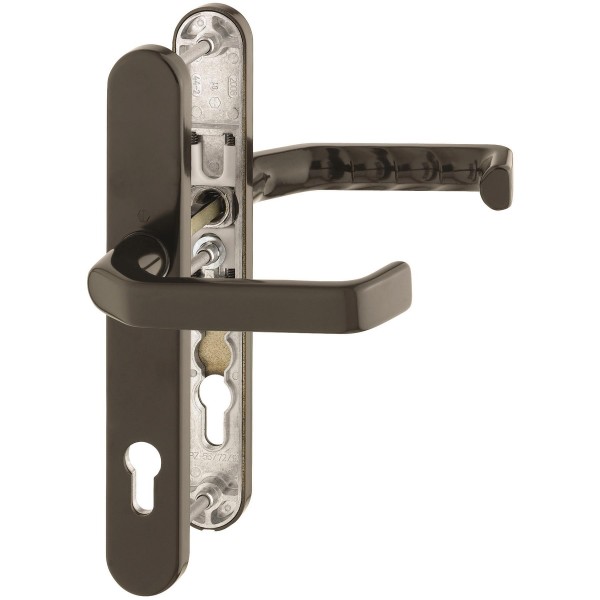 Hoppe Profiltür Türgriffgarnitur Liverpool F8707 Aluminium braun seidengl