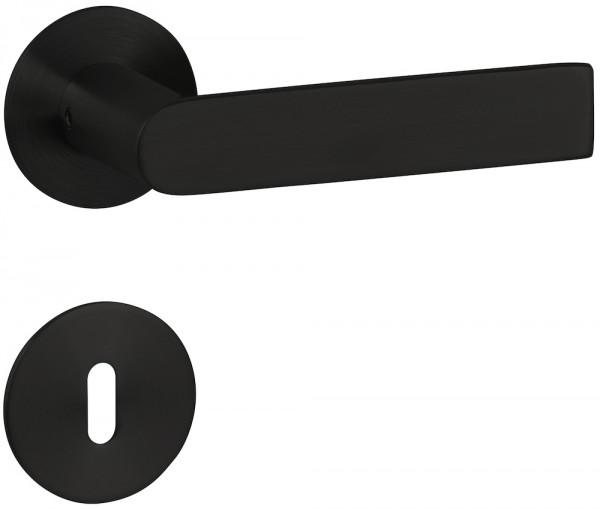 Hermat ZT-Drückerpaar 1802 BASIC 13 Oberfl. 74 Classic Black, ähnl. RAL 9005
