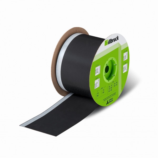 illbruck ME220 EPDM-Folie 25m je Rolle 0,75mm x 250mm, SK-Streifen 20mm, mit selbstklebendem Streifen 20mm