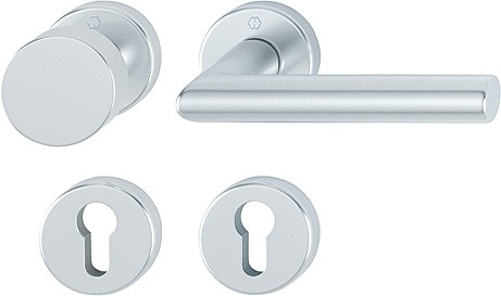 Hoppe Wechselgarnitur Amsterdam F1 Aluminium natur 58/42KV/42KVS1400 PZ