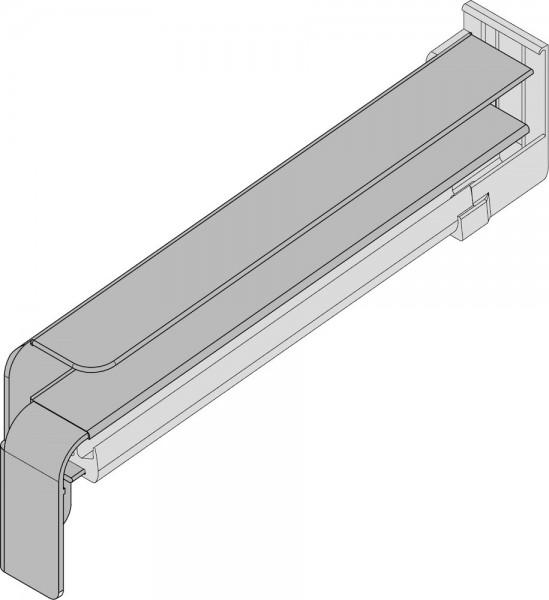 Gutmann Gleitabschluss BF 4006-Z 420 mm links Alu EV1 mit Dehnungsausgleich
