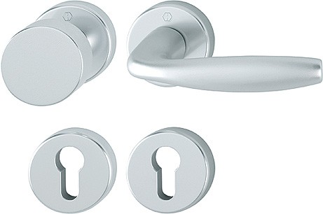 Hoppe Wechselgarnitur New York PZ F1 Aluminium natur 58/42KV/42KVS/1810 72