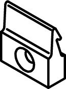 Gutmann Clipshalter für Flügelabdeckprofil FP 23