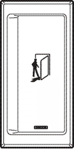 GEZE Flächentaster, AP, weiss