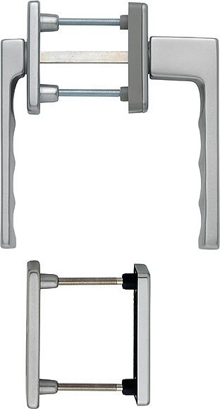 HOPPE Balkontür Rosettengarnitur Toulon F9 KH 10 mm Nocken TS 63 - 73 mm