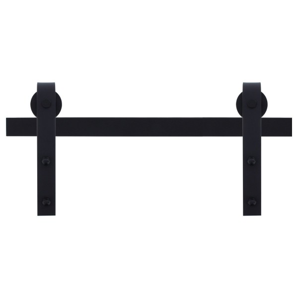 BLACK BEAUTY ToniTec Schiebetürsystem "HUBERTUS" 2000 mm rustikal schwarz matt