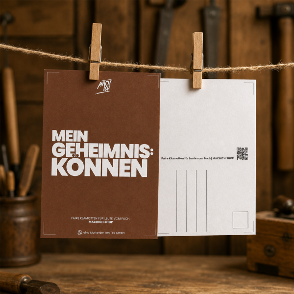 MACH ICH Postkarte – Mein Geheimnis: Können braun