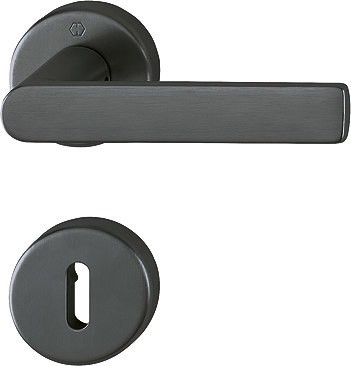 HOPPE Rosettengarnitur Los Angeles OB F96-1-R Schwarz M1642/42KV/42KVS