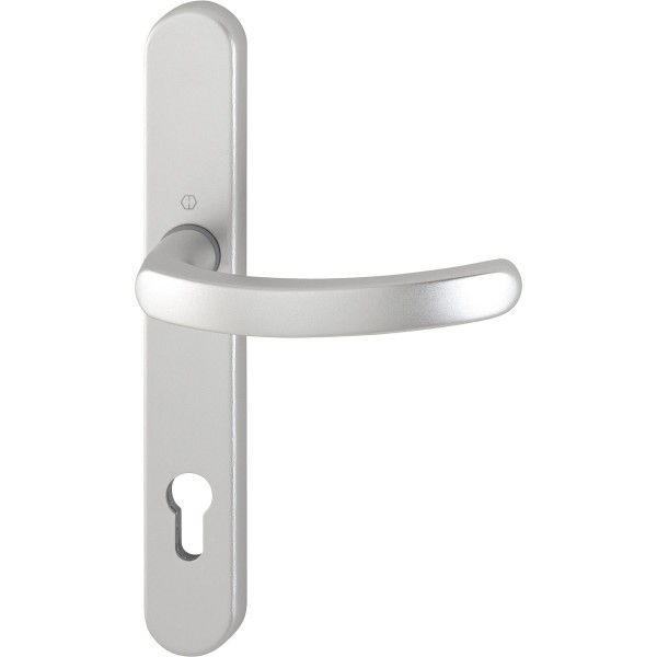 Hoppe Innenhalbgarnitur Luxembourg F1-2 Aluminium natur matt 92 mm PZ