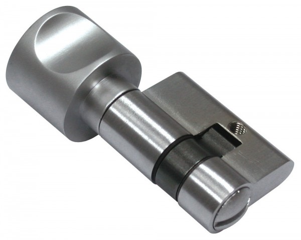 Hermat Glastür WC Knaufzylinder SGS OF 20 Mattnickel