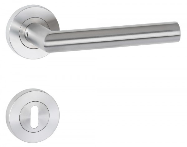 Hermat ZT-Drückerpaar 1802 BASIC 02 Oberfl. 60 (Edelstahl matt)
