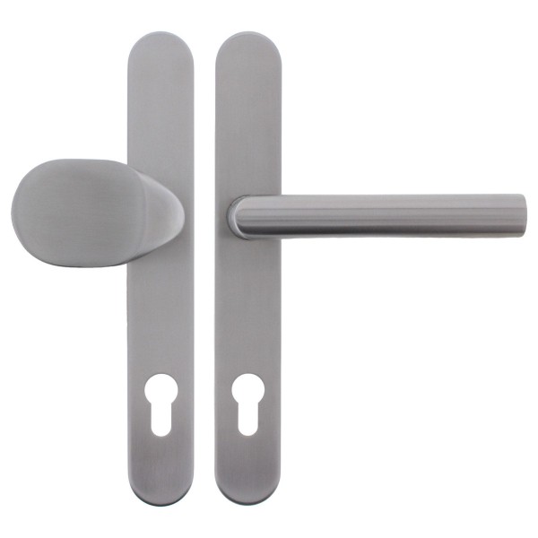 ToniTec Schmalrahmen-Wechsel-Garnitur Modell "Quan" PZ 92 mm Edelstahl