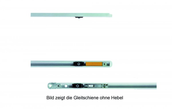 GEZE Gleitschiene mit Hebel für GEZE Boxer Hebel silberfarbig