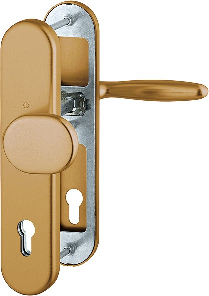 Hoppe HT Wechselgarnitur Verona ES1 F4 Aluminium bronze 92 mm PZ