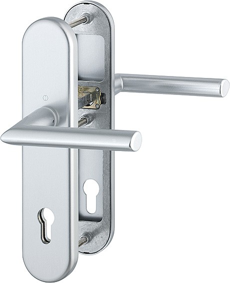 Hoppe Türgriffgarnitur Stockholm ES1 F1 Aluminium natur 1140/3331/3410