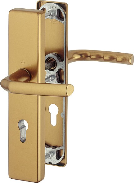Hoppe Türgriffgarnitur Birmingham ES0 F4 Aluminium bronze 72 mm PZ
