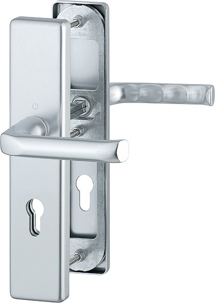 Hoppe Türgriffgarnitur ES1 London F1 Aluminium natur 72 mm PZ