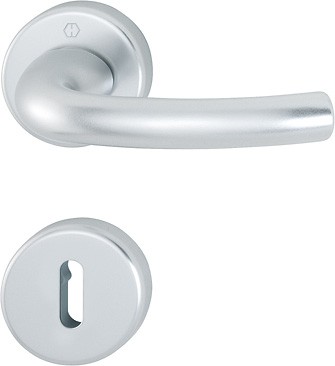 Hoppe Türgriffgarnitur Tokyo F1 Aluminium natur 72 mm OB