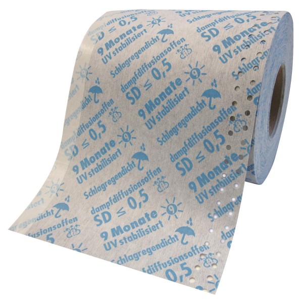 gelbrot Drainage Abdichtungsbahn, 400 mm 2 Selbstklebestreifen und 1 Power-