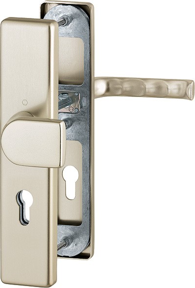 Hoppe Wechselgarnitur ES1 London F2 Aluminium neusilber 72 mm PZ