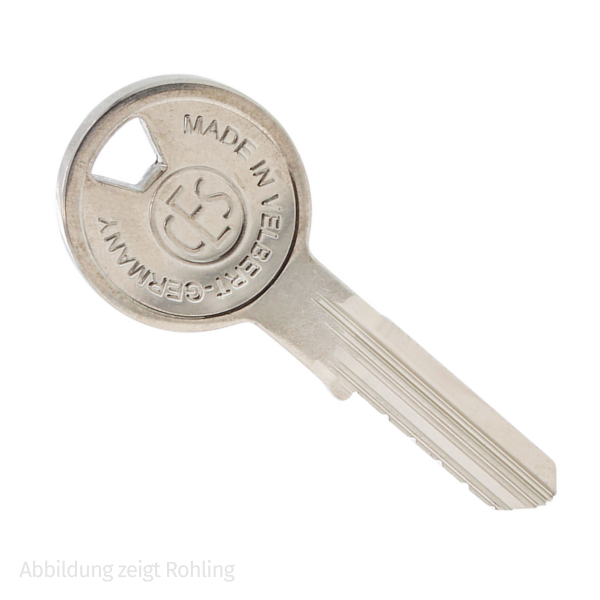CES Nachschlüssel für Sperrschließung PSM, Nachfertigung nach CODE Neusilber
