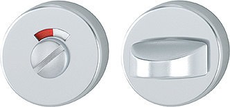 HOPPE WC Rosettepaar, 42KV RW-SK/OL F1, rot/weiß-Scheibe/Olive/Türdicke, 37-42mm