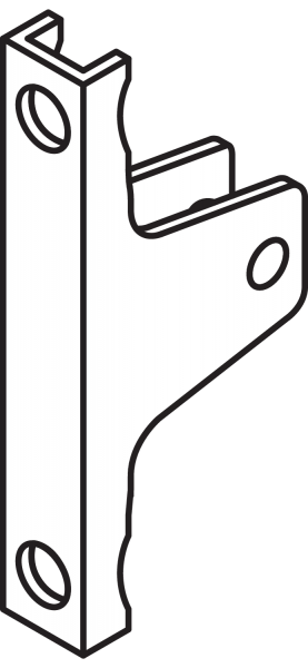 Blum LBX Frontbefestigung zum Anschrauben für Höhe M