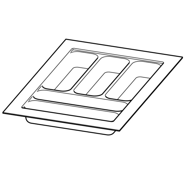 Hettich OrgaTray 440 Einsatz silber 441 - 520 / 301 - 350 mm