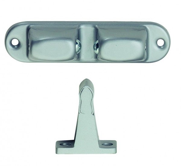 Woelm Türfeststeller 1055.02 silberfarbig einbrennlackiert