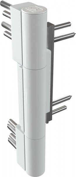 Dr. Hahn HAHN 3 teiliges Rollenband für Kunststofftüren RAL 9016 weiß