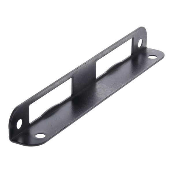 ToniTec Winkelschließblech für Zimmertüren gleichschenklig 20x170 mm Stahl schwarz lackiert