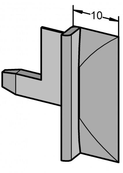 Roto DEVENTER Endstücke VES 3a - 1210 grau