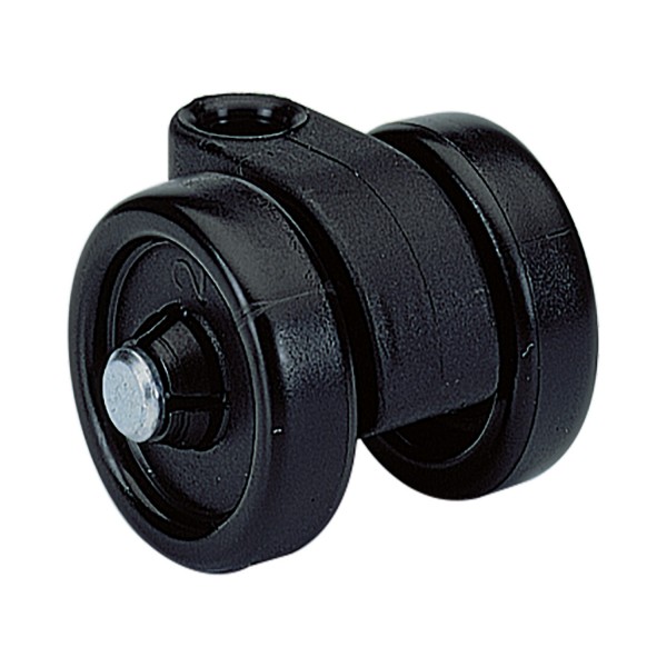 Hettich Lenkrolle zum Einstecken in Chassis Kunststoff schwarz