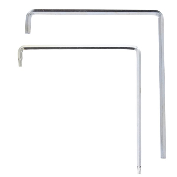 FEPS Fenster-Einstellschlüssel-Set inkl. FE-ES002 4 mm Sechskant und FE-ES003 T15 Torx verzinkt (je 1 Stück)