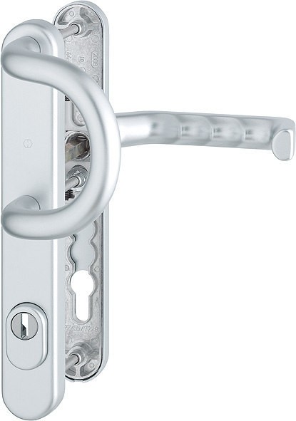 HOPPE Profiltür Wechselgarnitur Liverpool F1-2 Aluminium natur matt