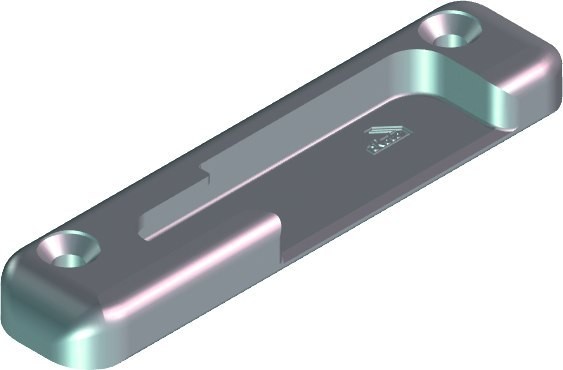 Roto NT Schließstück H Sicherheit (Zink) links N702A10206L