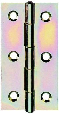 Pollmann Scharnier schmal 26 x 40 mm blau verzinkt