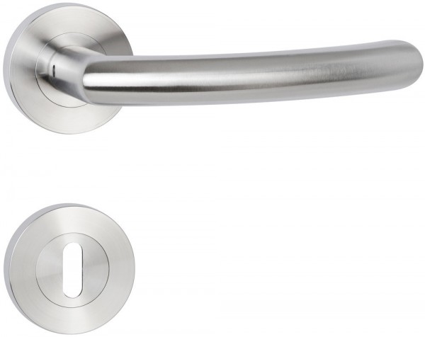 Hermat ZT-Drückerpaar 1804 BASIC 04 Oberfl. 60 (Edelstahl matt)