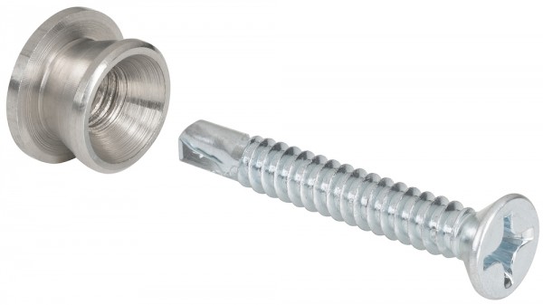 Hermat Befestigungsset 1.1 für Stoßgriffe mit Stützen 25mm Dm.