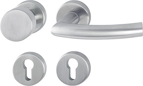 Hoppe Wechselgarnitur Trondheim F69 Edelstahl matt E58/42KV/42KVS/1430Z