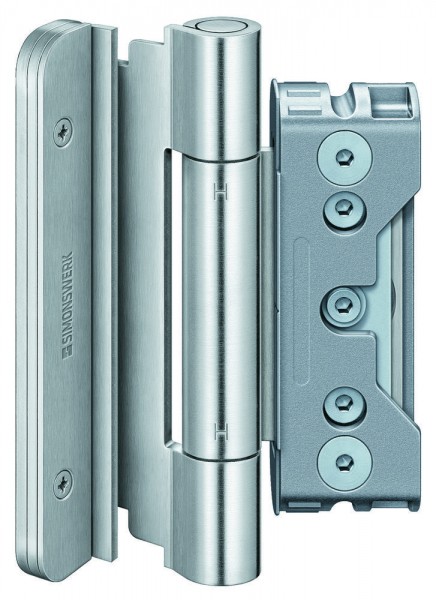 Simonswerk Einbohrbänder BAKA Protect 4040 3D FD Edelstahl matt gebürstet