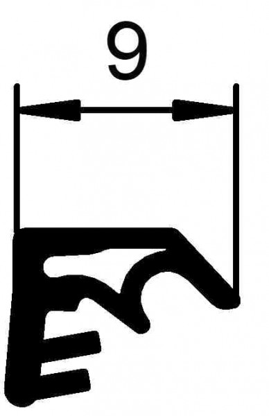 Roto Flügelfalzdichtung S 7494 grau auf Spulen a. 250 mtr K0