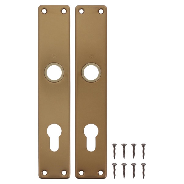 HOPPE Langschild Serie Beta 202SP PZ F4 bronzefarben eloxiert