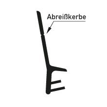 Roto Stulpdichtung S 6600 e braun Scheibe a. 200 mtr