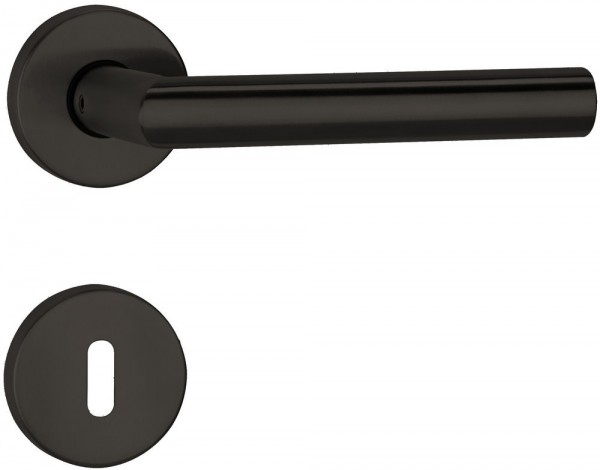 Hermat ZT - Drückergarnitur 1802 BASIC 02 BB Oberfl. 72 smoke black